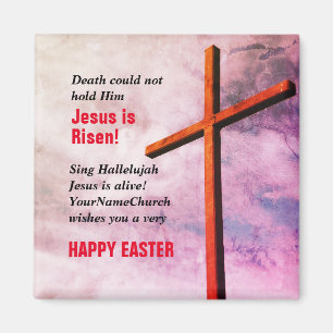 Aimant HAPPY EASTER Jésus est ressuscité