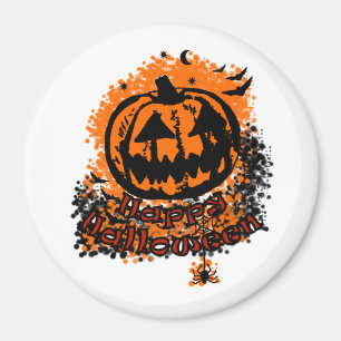 Aimant Happy Halloween Jack-o'-lantern