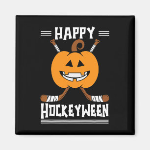 Aimant Happy Hockeyween Joueur de hockey sur glace Hallow