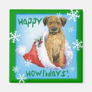 Aimant Happy Howliday Border Terrier