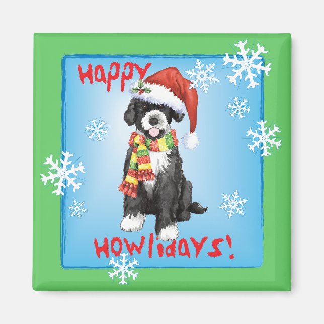 Aimant Happy Howlidays PWD (Devant)