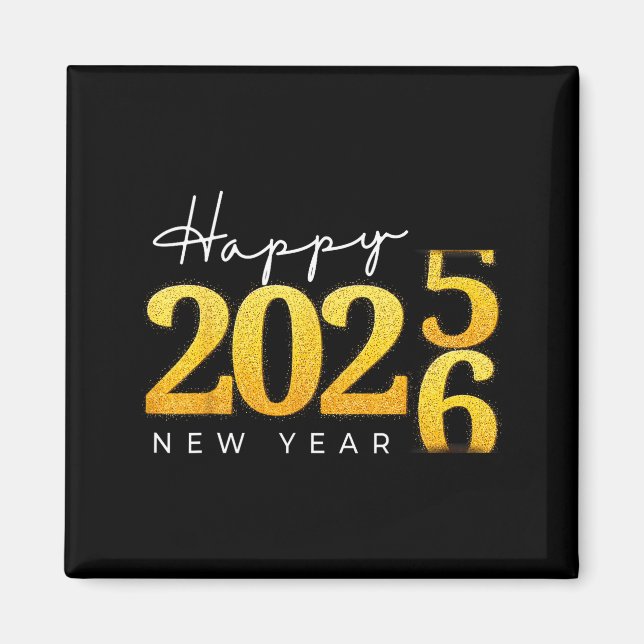 Aimant Happy New Year 2026 New Year's Eve Countdown Party (Devant)