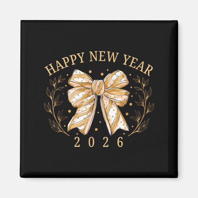 Aimant Happy New Year 2026 New Years Eve Party Countdown  (Devant)