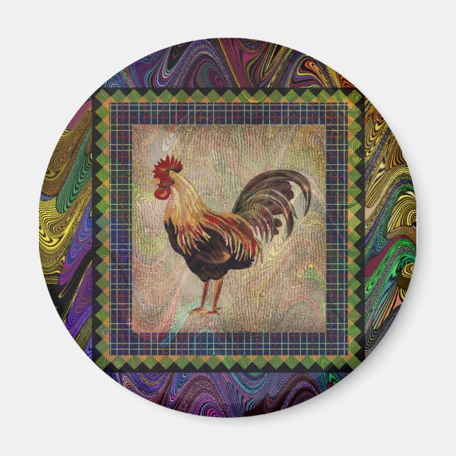 Aimant Happy Rooster (Devant)