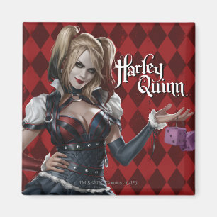 Aimant Harley Quinn Avec Dice Fuzzy