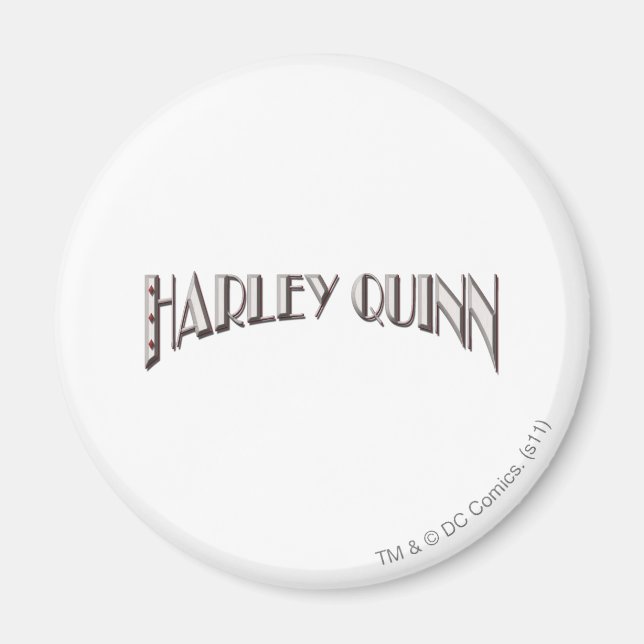 Aimant Harley Quinn - Logo (Devant)