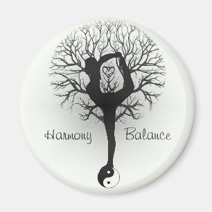 Aimant Harmonie et équilibre Yin Yang Arbre de vie