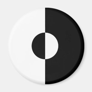 Aimant Harmonie noire et blanche