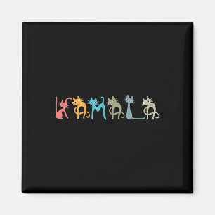Aimant Harris Cat Lettering Positive Funny