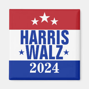 Aimant Harris Walz 2024 Campagne Rouge Bleu