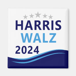 Aimant Harris Walz 2024 pour le président Blue Wave