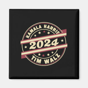 Aimant Harris Walz 2024 pour le président Patriotic Kamal