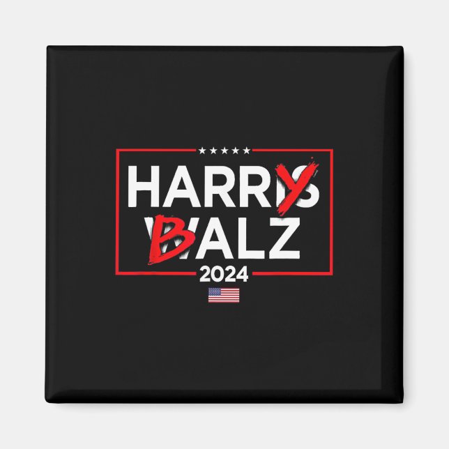 Aimant Harry Bheimer Harris 24 Kamala Harris Pour Préside (Devant)