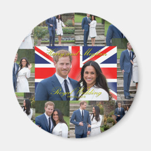 Aimant Harry et Meghan Royal Mariage Pro Montage photo