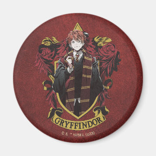 Aimant HARRY POTTER™   Anime Ron Weasley Blason de la Mai