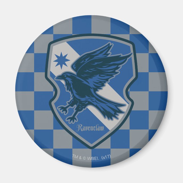 Aimant Harry Potter | Blason de fierté de la maison Raven (Devant)