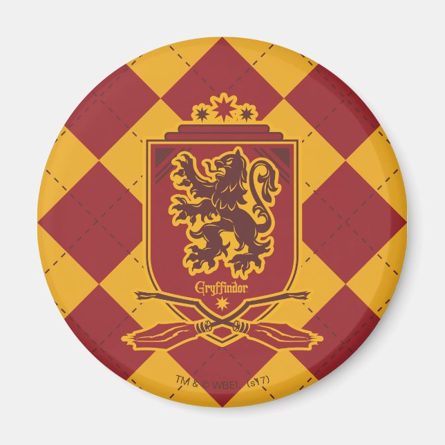 Aimant Harry Potter | Gryffindor QUIDDITCH™ Crest (Devant)