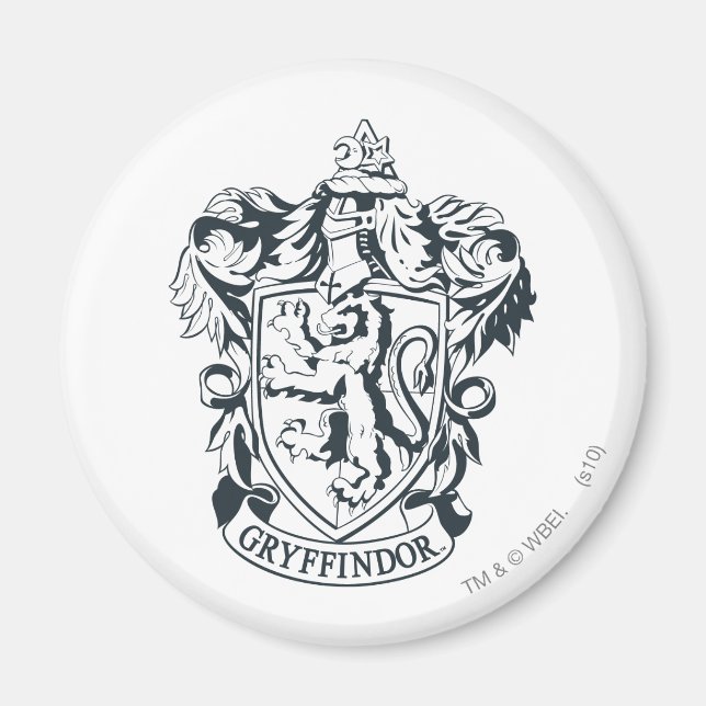 Aimant Harry Potter | Gryffindor Stencil Esquisse (Devant)