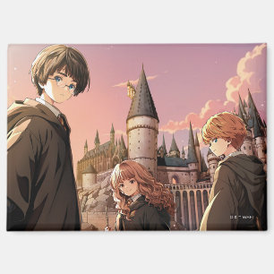 Aimant HARRY POTTER™ Hermione & Ron HOGWARTS™ Scène d'Ani