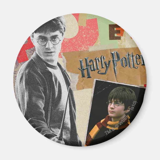 Aimant Harry Potter hier et aujourd'hui (Devant)