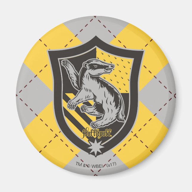 Aimant Harry Potter | Hufflepuff House Pride Crest (Devant)