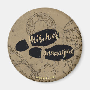 Aimant Harry Potter   MISCHIEF MANAGED™ Mappage Empreinte