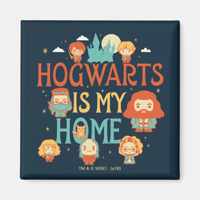 AIMANT HARRY POTTER™ | POUR MOI, HOGWARTS™ C'EST CHEZ MOI (Devant)