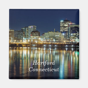 Aimant Hartford, Connecticut photo cityscape marquée