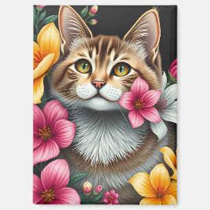 Aimant Havre de chat botanique