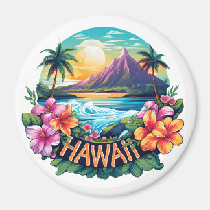 Aimant Hawaii Aloha Tropical Beach Mountains Voyage