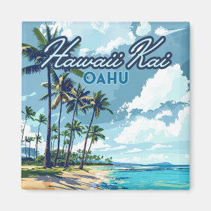 Aimant Hawaii Kai Honolulu Oahu Hawaii Retro