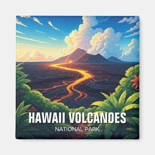 Aimant Hawaii Volcanoes National Park Travel (Devant)