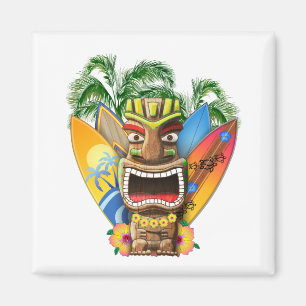 Aimant Hawaiian Tiki Surfing