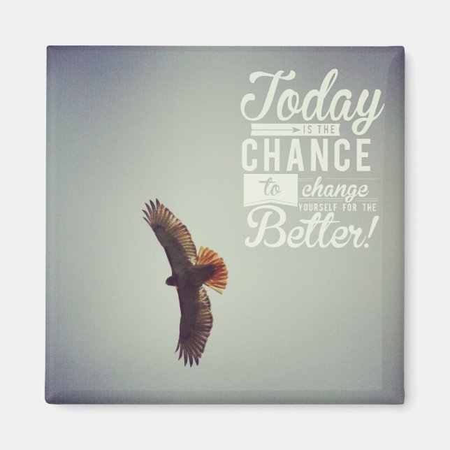 Aimant Hawk Today est le jour (Devant)