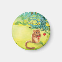 Hazel Dormouse Manger Fraise Sauvage