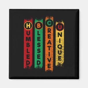 Aimant Hbcu Humbled Blessed Creative Unique Black College