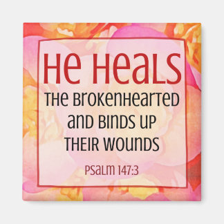 Aimant HE HEALS - Psaume 147:3