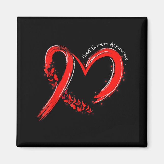 Aimant Heart Health Heart Disease Awareness Chd Mens Wome (Devant)