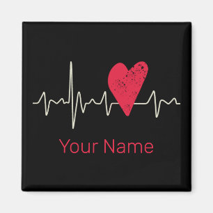 Aimant Heartbeat Pulse Heart Valentine's Day or Mother's