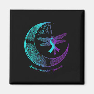 Aimant Henné Lune Dragonfly Prévention Suicide Sensibilis