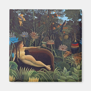 Aimant Henri Rousseau Le Rêve - Femme de la Jungle w Anim