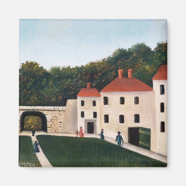 Aimant Henri Rousseau - Promeneurs dans un parc (Devant)