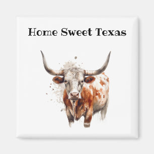 Aimant Héritage Longhorn, personnalisé
