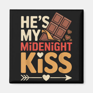 Aimant Hes My Midnight Kiss Happy New Year Matching Coupl