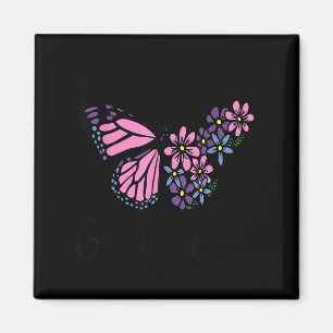 Aimant Heureuse d'être appelée grand-mère papillon fête d