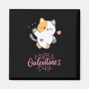 Aimant Heureuse Sainte-Valentin 2023 - Cats Lover Valenti