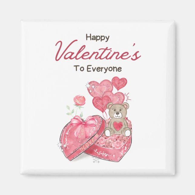 Aimant Heureuse Sainte-Valentin 2023 - Images d'amour ten (Devant)