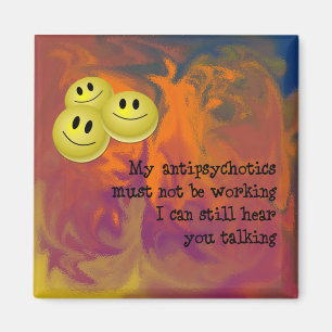 Aimant heureux de pilules