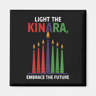Aimant Heureux Kwanzaa bougies Afrique Fête Afrique Améri
