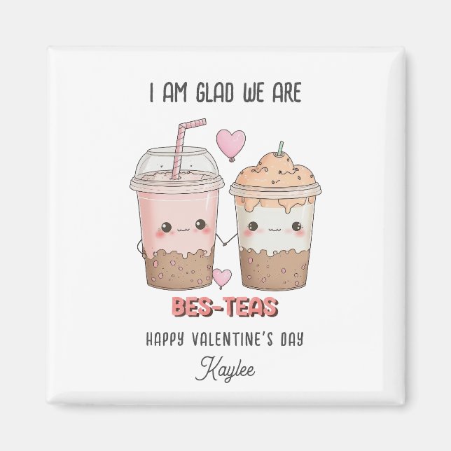 Aimant Heureux que nous sommes Bes-teas KID Valentines Jo (Devant)